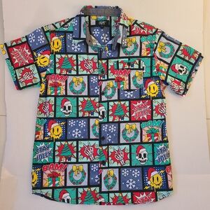 Youth Christmas Shirt Eighty Eight Brand Bam! Stay Jolly Boy's Size 14  NWOT 36"